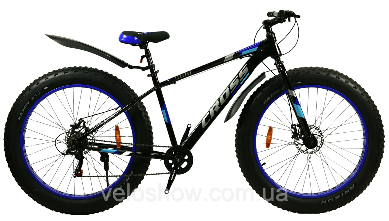 Фетбайк позашляховик 27.5/4.8 Leopard Cross велосипед (fatbike) широкі колеса