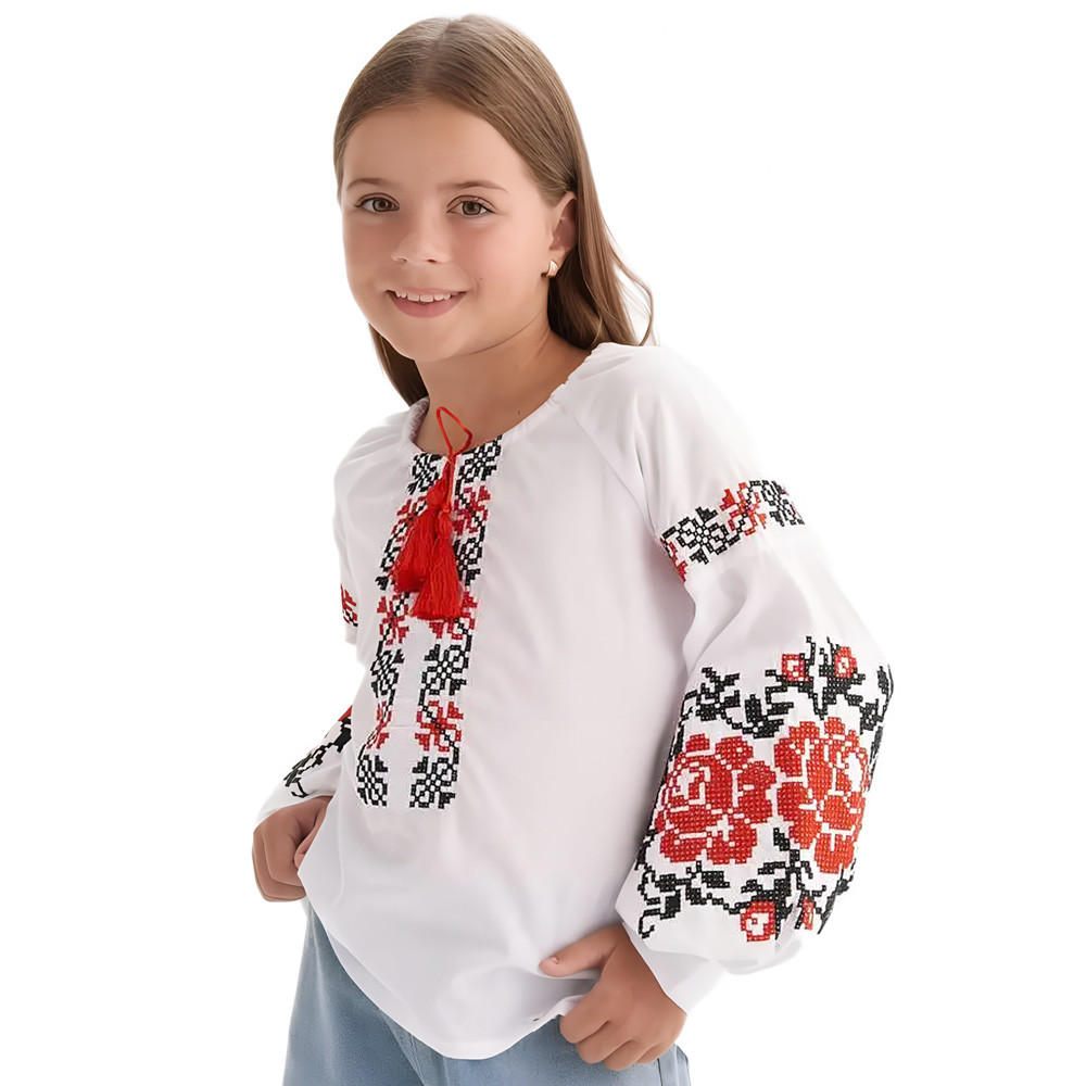 Вишиванка для дівчинки Марія (маломірить на розмір) (р.122-152)