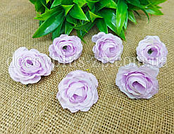 Головка квітки штучна, 4см. Світло-бузкова