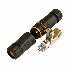 Водонепроникний з'єднувач IP68 для витої пари, STP, кат. 6a (код 141280)