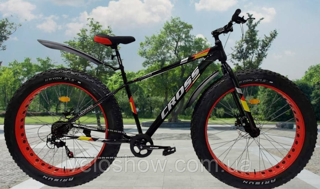 Фетбайк позашляховик 27.5/4.8 Leopard велосипед (fatbike) широкі колеса