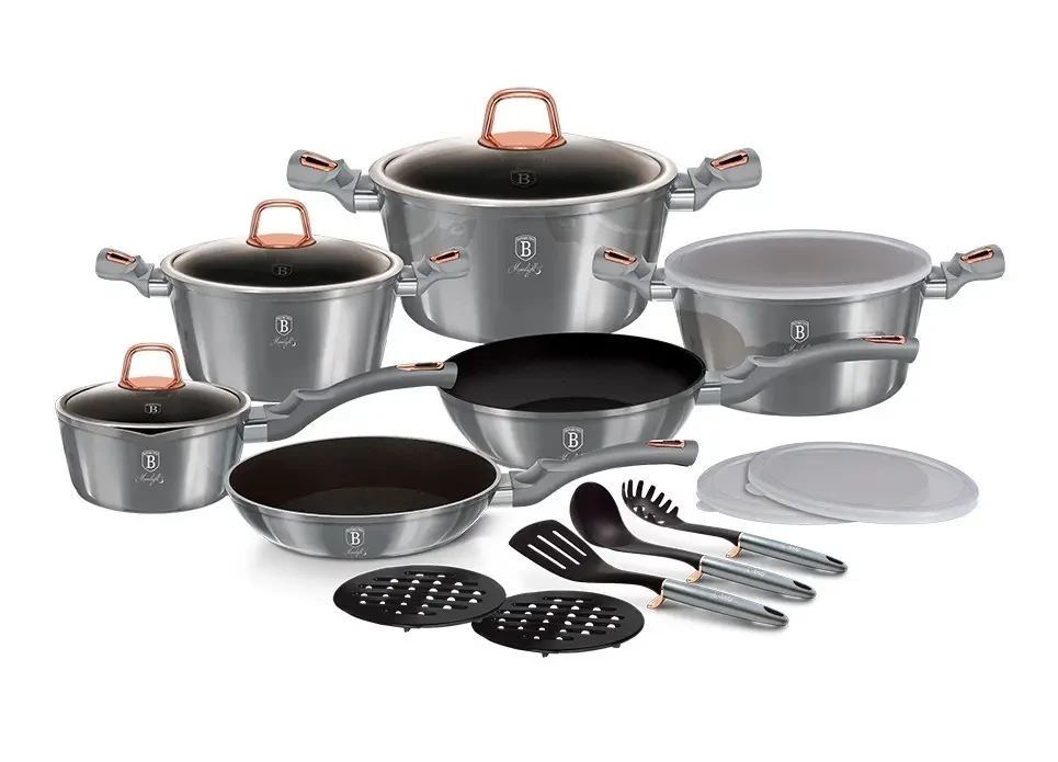 Набір посуду Berlinger Haus Moonlight Collection 18 предметів (BH-7037)