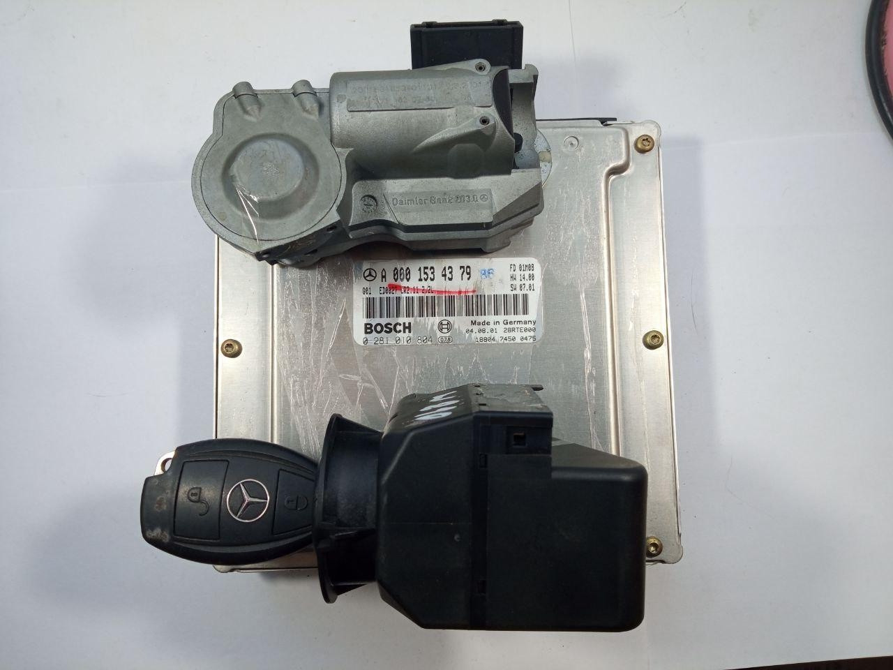 Електронний блок керування Mercedes 2.2 dics Bosch 0 281 010 804 / 000 153 43 79 + комплект ключей 210 545 02 08 Q6 + 2001801650
