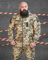 Тактическая пиксельная куртка-ветровка cambodia военная облегченная тувей, Армейская водостойкая куртка пиксель эластичная для ЗСУ