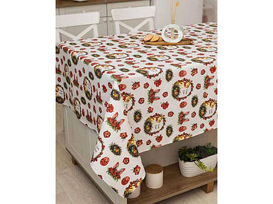 Скатертина 1,2х1,8м з тефлоновим покриттям Великодній кролик ТМ ПЛАТКИ-ОПТ FG
