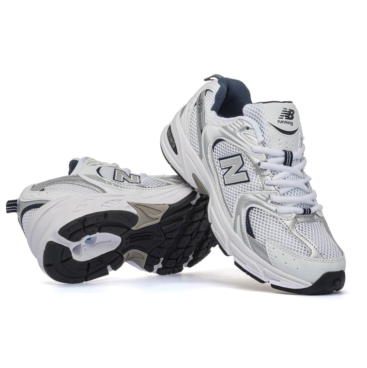 Кросівки New Balance 530 White Silver abzorb Взуття Нью Беленс білі сірі жіночі чоловічі