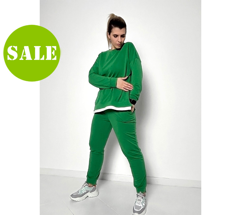 Трикотажний костюм-двійка "Spring" оптом | Батал | Розпродаж моделі, фото 1