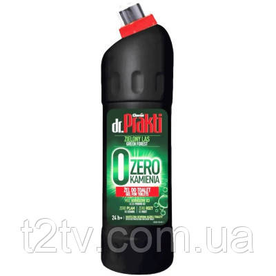 Рідина для чищення ванн Dr. Prakti Zero Kamienia Green Forest Від іржі для емальованих поверхонь 750 мл (5900308779545), фото 1