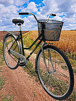 Міський 28 Фермер Чехія (посилений обод алюмін, спиця 3 мм, кошик) дорожній жіночий велосипед Люкс Україна
