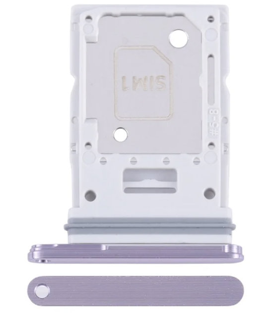 Тримач Sim-карти та карти пам'яті Samsung A556 Galaxy A55 Dual Sim рожевий, Lilac, на дві Sim-карти