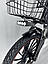 Електровелосипед GREEN GIANT U18 Eco 15Ah 18" 600W чорний, с корзиною і розкладним сидінням 2025, фото 3