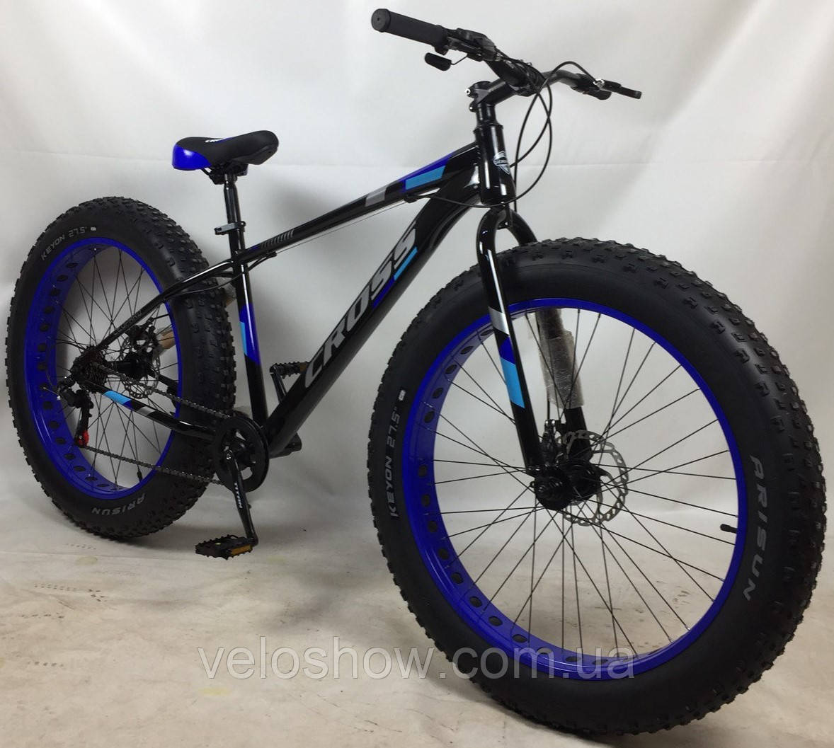 Фетбайк позашляховик 27.5/4.8 Leopard Cross велосипед (fatbike) широкі колеса