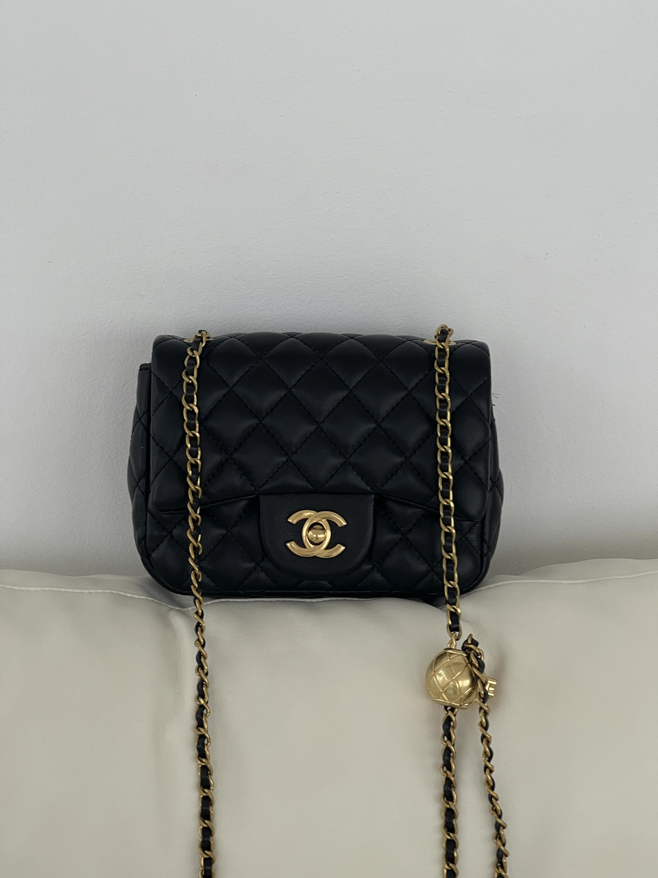 Сумка жіноча клатч через плече Chanel Classic Шанель чорний міні, фото 1