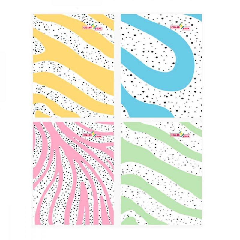 Блокнот А6 48л # ТП-51-3 Pastel тверда обкладинка МІХ 644074