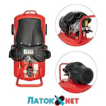 Компресор 100 л 2,23 кВт 220 В 10 атм 354 л/хв 2 циліндри PT-0005 Intertool