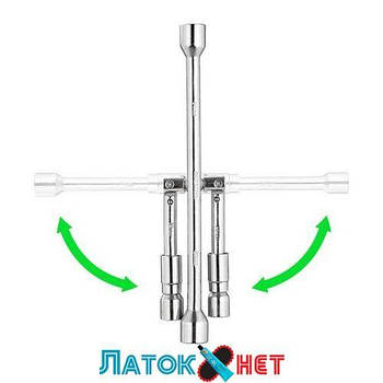 Ключ балонний розкладний 17х19х21х23мм HT-1596 Intertool