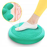 Балансувальна подушка-диск 4FIZJO MED+ 33 см сенсомоторна, масажна Mint (P-5907739313836), фото 2