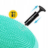 Балансувальна подушка-диск 4FIZJO MED+ 33 см сенсомоторна, масажна Mint (P-5907739313836), фото 3
