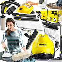 Пароочисник Karcher SC 3 Easyfіx (1.513-121.0) (+15 серветок, 1900Вт, 3.5 Бар, 1л, Німеччина)