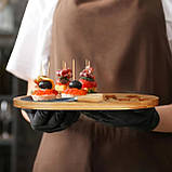 Дошка для нарізування та подавання сиру з набором аксесуарів бамбукова, фото 8