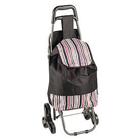 Сумка на коліщатках зі стільцем, чорна