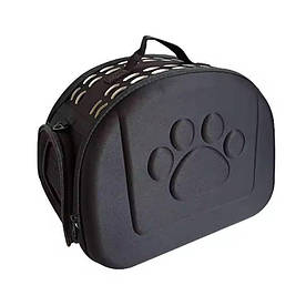 Сумка-переноска хатніх тварин до 5 кг CosmoPet S 35x20х22 см Чорний
