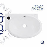 Раковина Qtap Leo 430x290x140 White QT11115011LWN, фото 5