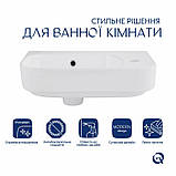 Раковина Qtap Tern 450х260х155 White QT17115117RWN, фото 4