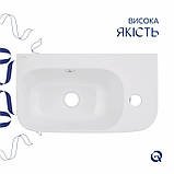Раковина Qtap Tern 450х260х155 White QT17115117RWN, фото 5