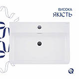 Раковина Qtap Nando LT 600х440х130 White QT12112173WN, фото 5