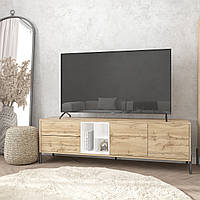 Тумба під телевізор Норді 500х1600х400 мм Дуб Тахо/Білий