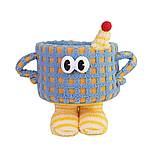 Кошик для іграшок плюшевий органайзер у дитячу кімнату м'який для речей та іграшок у дитяча, блакитний, фото 4