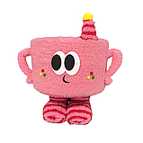 Кошик для іграшок плюшевий органайзер у дитячу кімнату м'який для речей та іграшок дитячий рожевий, фото 3