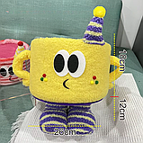 Кошик для іграшок плюшевий органайзер у дитячу кімнату м'який для речей та іграшок дитячий жовтий, фото 4