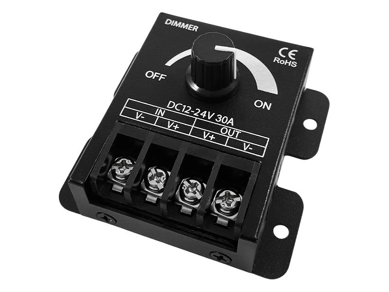 Димер OEM D-30-Manual-B Настінна панель 30A 12-24V Чорний, фото 1