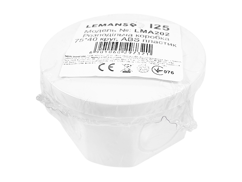 Розподільча коробка Lemanso LMA202 75х40 мм коло