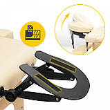 Масажний стіл складний 4FIZJO Massage Table Wood W70 Beige (P-5907739318343), фото 2