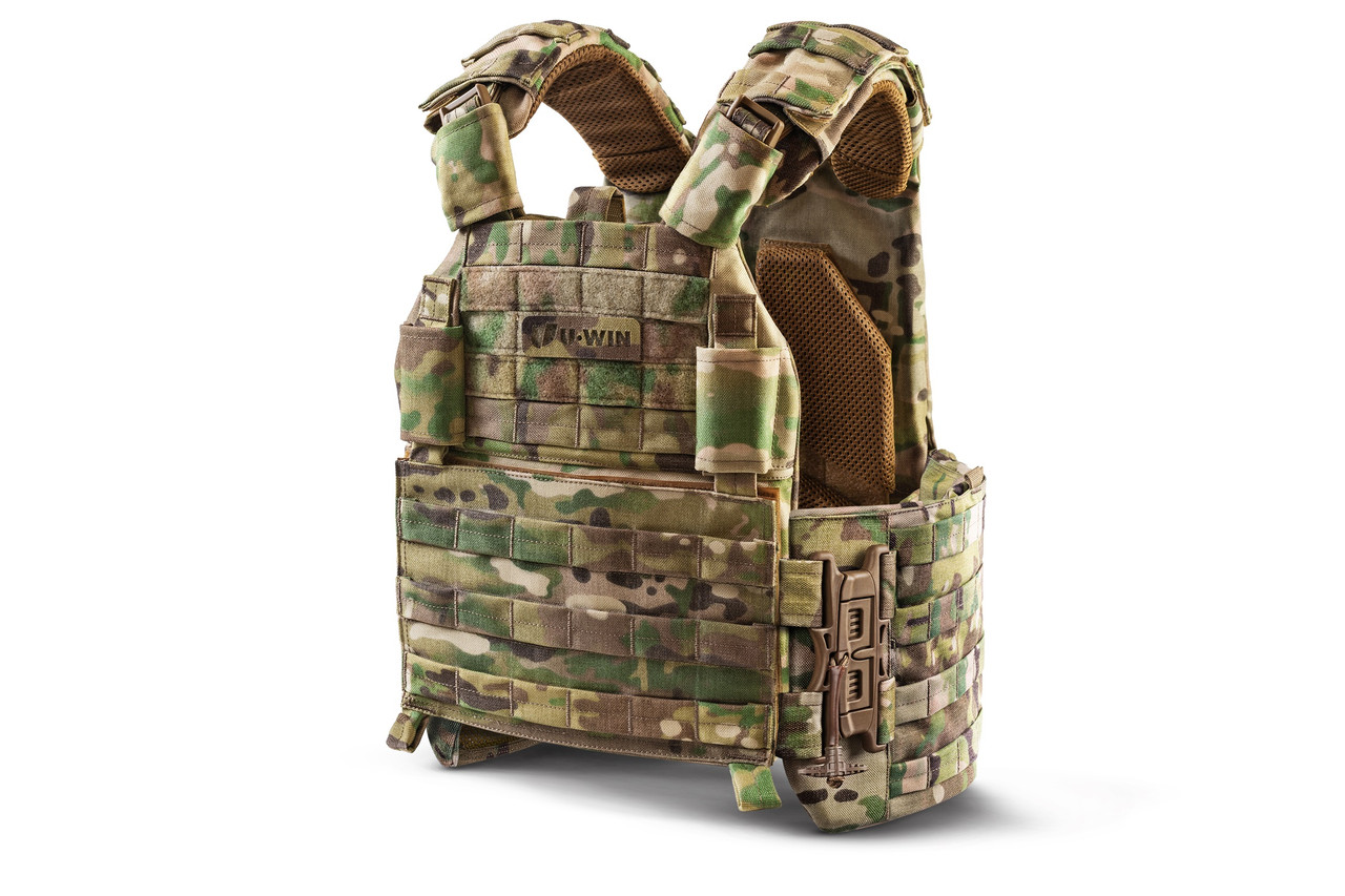 Плитоноска / тактичний жилет Plate Carrier U-WIN AGILE 250х300 з камербандами PRO зі швидкоскидами SPIDER Розміру 2 Cordura 1000, фото 1