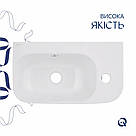 Раковина Qtap Tern 450х250х158 White QT1711H02LW, фото 4