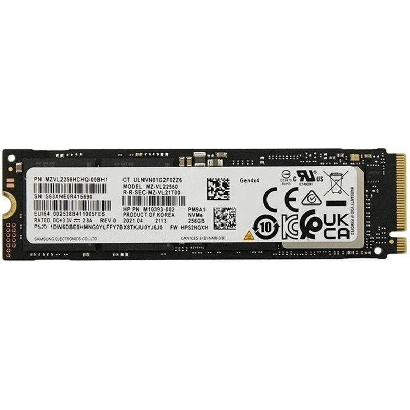 Накопичувач SSD  256GB Samsung PM9A1 M.2 2280 PCIe 4.0 x4 V-NAND 3bit MLC (MZ-VL22560_OEM) OEM, фото 1