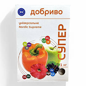 «Супер Добриво» 1 кг Добриво універсальне Nordic Supreme