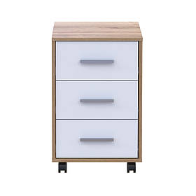 Тумба офісна Doros Т3 43х42х66,4 см Дуб евок/Білий (DRS-011446)