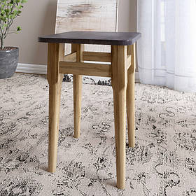 Табурет на кухню Маямі кромка ПВХ 0,45 мм Бетон тёмный (LION-041249)