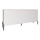 Комод з чорними металевими ніжками LION Амарант 168x40x76,5 см Бетон Style/Білий (LION-041907), фото 3