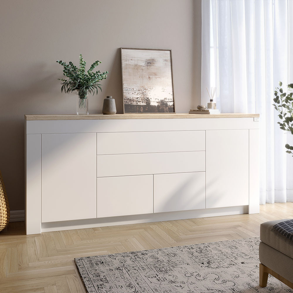 Великий комод LION Ларрі-2 Нiмфея альба/Дуб сонома (LION-041064) ТОП, фото 1