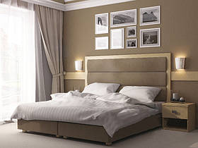 Набір меблів для номеру готелю: ліжко, туалетний стіл, шафа, матрац та інші.