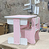 Дитячий комплект стіл і стілець "LITTLYOU" (від 2 до 5 років) рожевий, фото 3