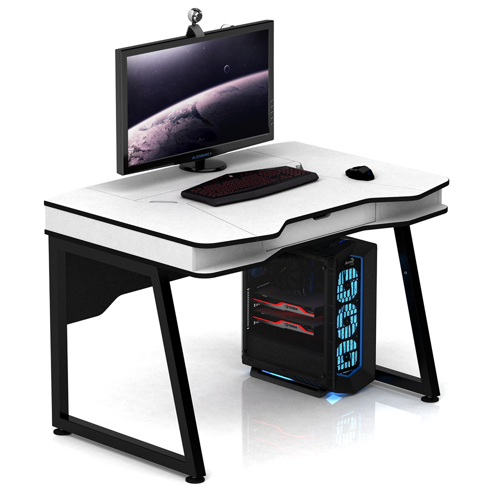 Геймерський стіл XGamer UNO  Білий та Чорний, фото 1