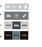 Стелаж для дитячих іграшок і книг на 12 клітинок (Біло-Сірий Варіант 3), фото 4