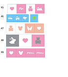 Стелаж для дитячих іграшок і книг на 12 клітинок (білий з блакитним), фото 6